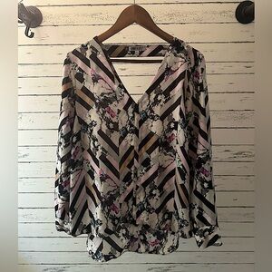 Jennifer Lopez V-Neck Blouse